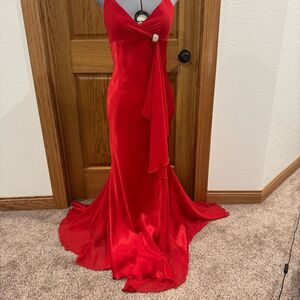 Vintage NWT Deadstock Mary L Couture Red Evening Gown – Size 4